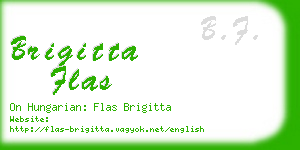 brigitta flas business card